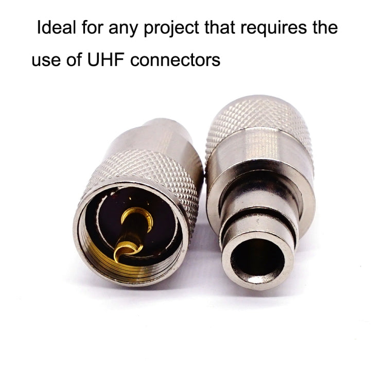 10pcs UHF Male PL259 Connector RG8 / RG58 Cable Lug Antenna Connector, UHF Male 10pcs UHF Male PL259 Connector RG8 / RG58 Cable Lug Antenna Connector, UHF Male